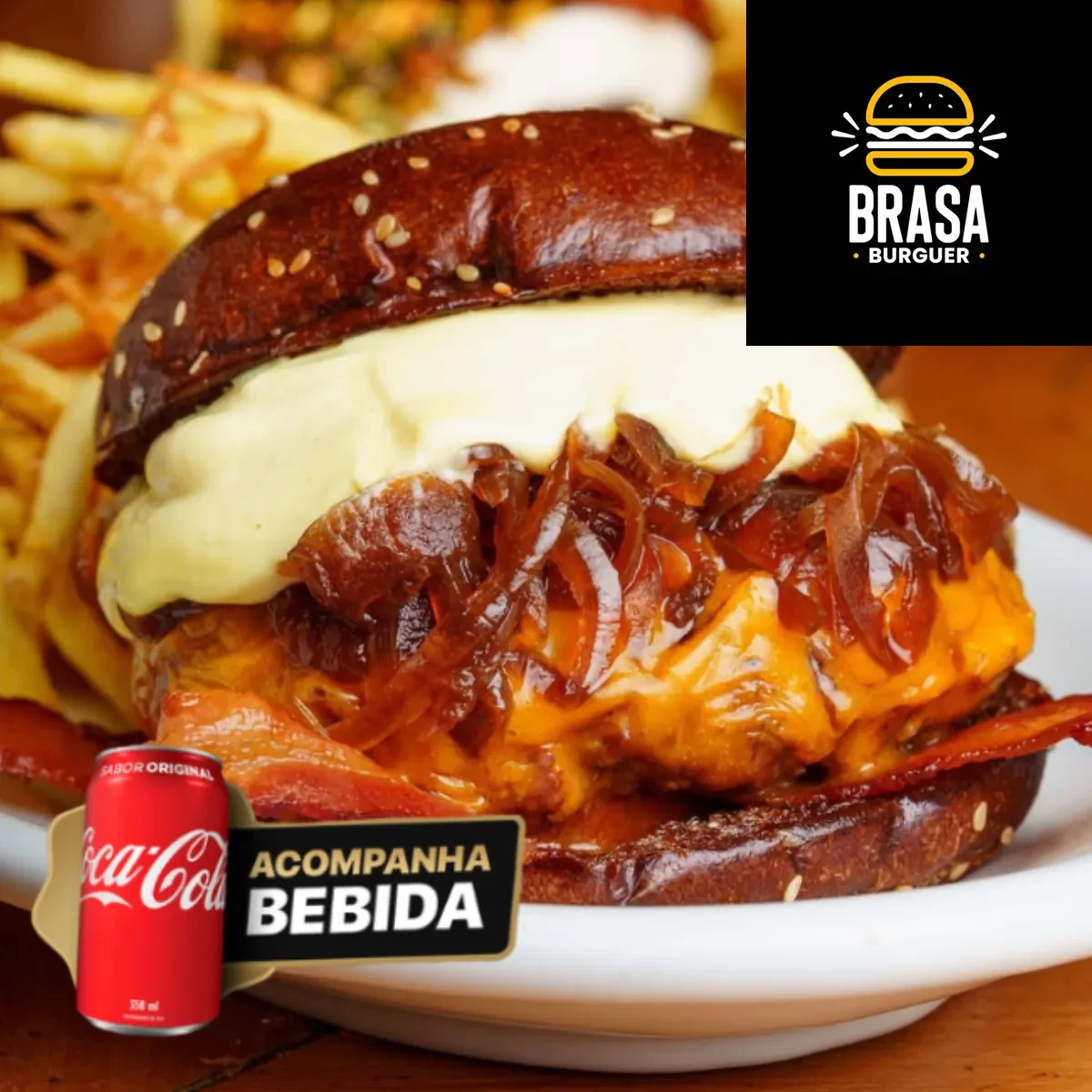 COMBO Classic Cheddar Individual + Coca-Cola + Fritas