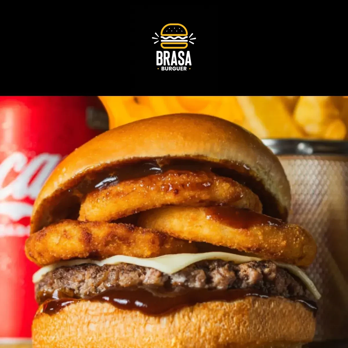COMBO Classic Onion Rings Individual + Coca-Cola + Fritas